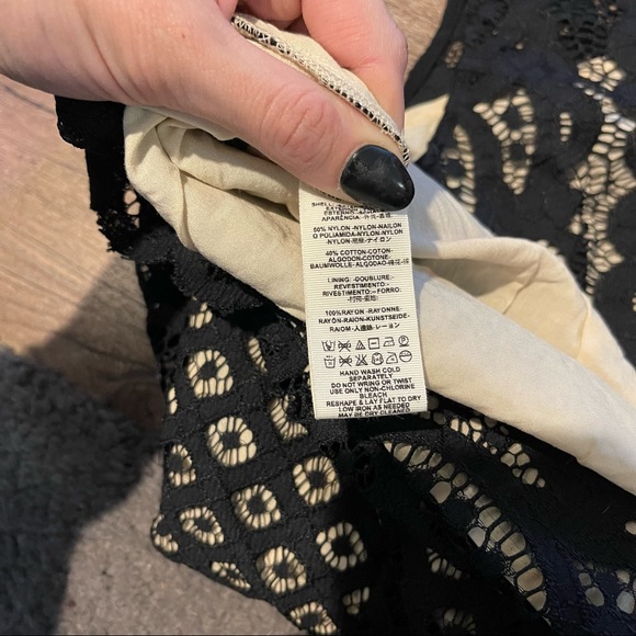 Free People | Million Lovers Lace Dress in Black - Picture 12 of 16